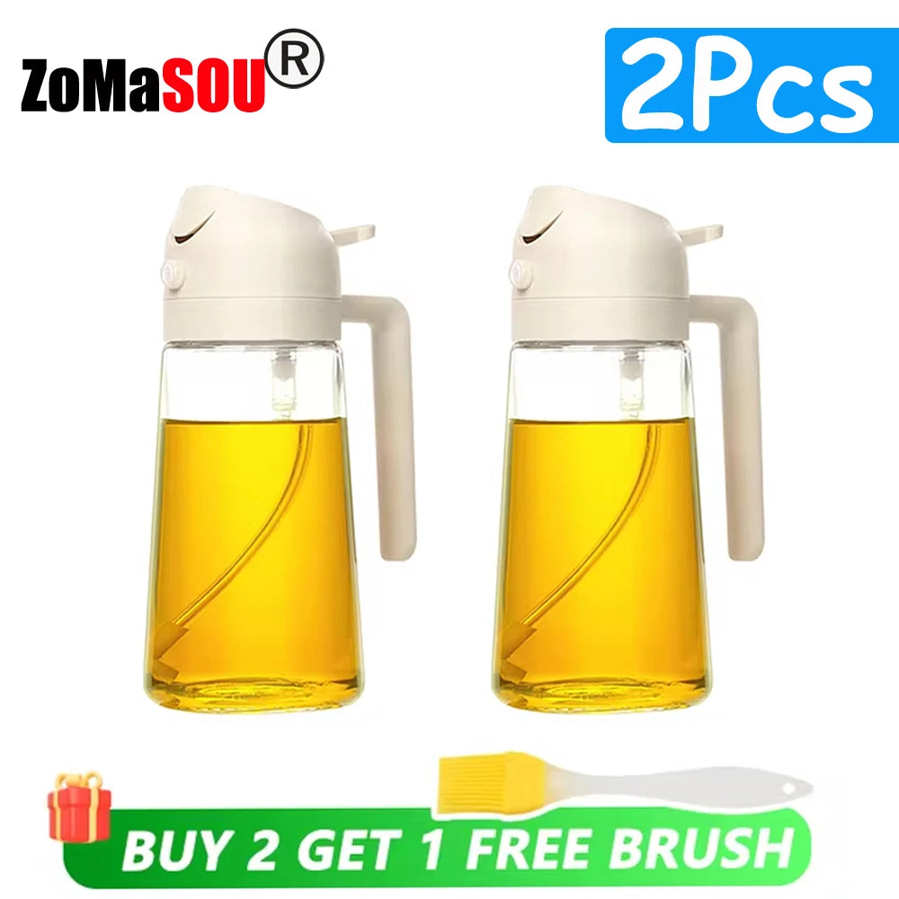 Multi-Use Oil Dispenser Bottle – Spray & Pour Function