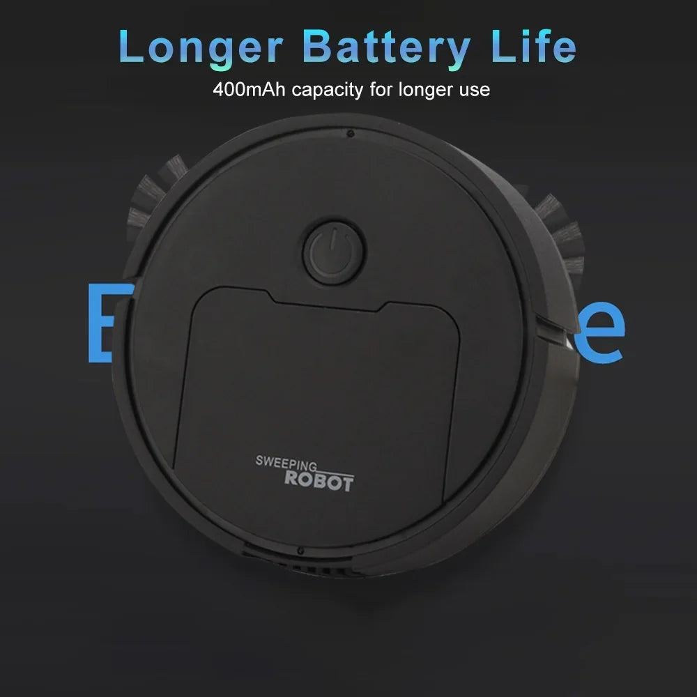 White-Post 3-in-1 Auto Cleaning Robot – Vacuum, Sweep, Mop with Smart Navigation