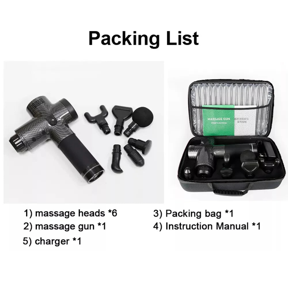 Portable Massage Gun – Handheld Percussion Massager for Muscle Recovery & Relaxation