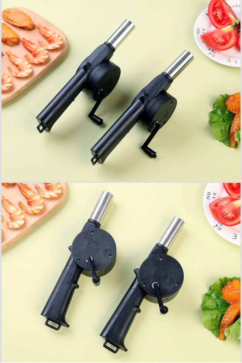 Handheld Air Blower for BBQ – Portable Tool for Fire Starting and Charcoal