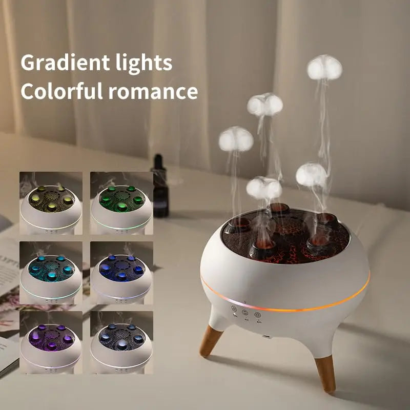 Color-Changing Jellyfish Mist Diffuser with Remote – Quiet Cool Mist Humidifier