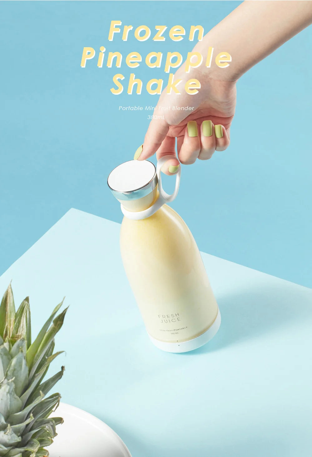 Compact Juice & Smoothie Blender – Portable USB Rechargeable Mixer