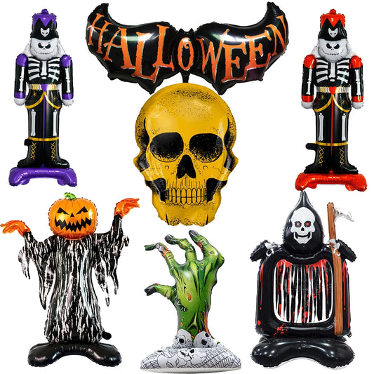 Huge Halloween Skeleton Man Balloon – Spooky Horror Party Decoration 2024