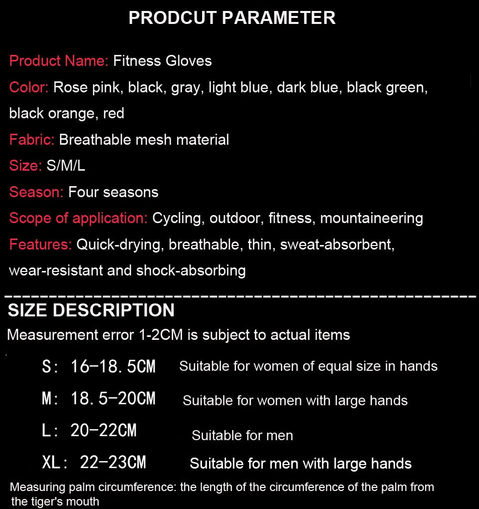 ShockGuard Fingerless Bike Gloves – Anti-Sweat & Non-Slip for Sports & Cycling