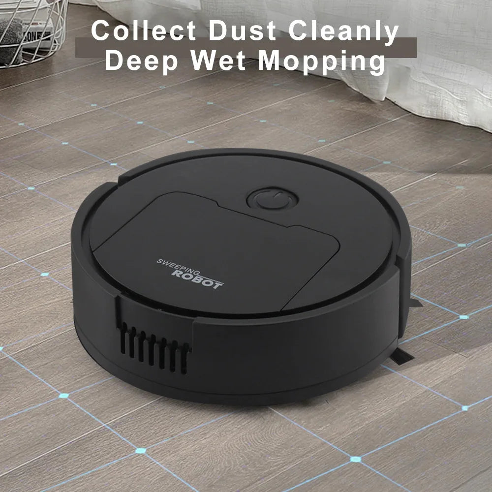 White-Post 3-in-1 Auto Cleaning Robot – Vacuum, Sweep, Mop with Smart Navigation