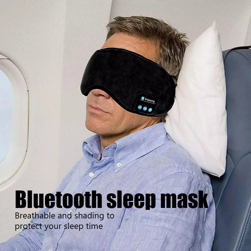 Bluetooth Sleeping Headphones – Soft Elastic Headband with Wireless Music Playback