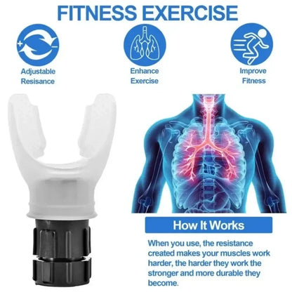 Portable Lung Trainer – Adjustable Breathing Resistance Device for Endurance & Lung Capacity