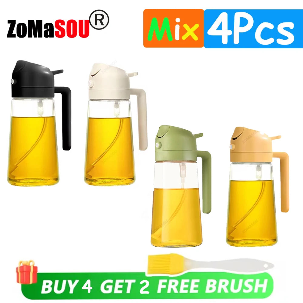 Multi-Use Oil Dispenser Bottle – Spray & Pour Function