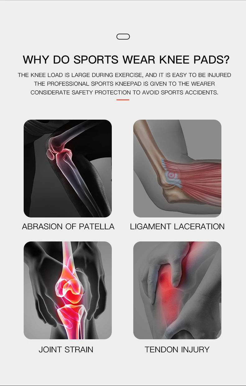 Compression Knee Pad for Running & Basketball – Meniscus & Patella Support