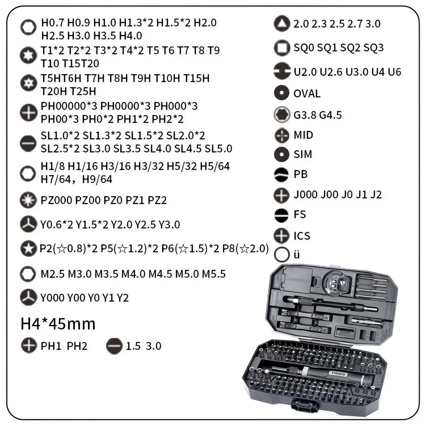 Universal Precision Repair Kit – 152 Tools with Torx T5 T6, Ideal for Laptop & Device Fixes