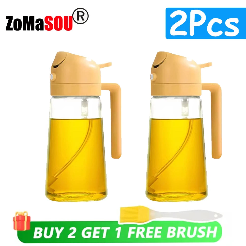 Multi-Use Oil Dispenser Bottle – Spray & Pour Function