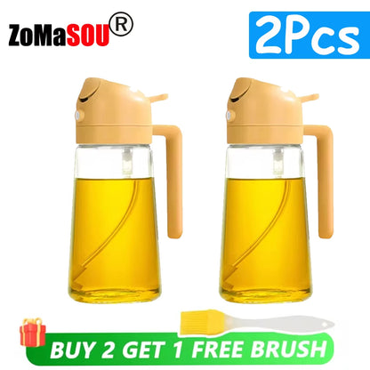 Multi-Use Oil Dispenser Bottle – Spray & Pour Function
