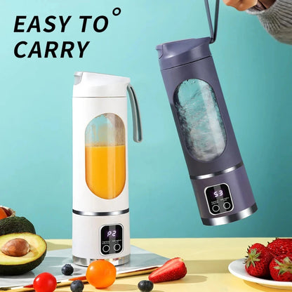 Portable Juice Blender – 450ML Large Capacity, Strong Motor, Crushed Ice & Charging