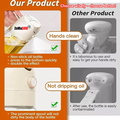Multi-Use Oil Dispenser Bottle – Spray & Pour Function