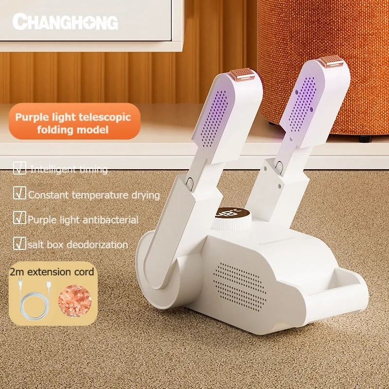 Portable Electric Shoe Dryer & Deodorizer – Smart Heater for Winter Footwear