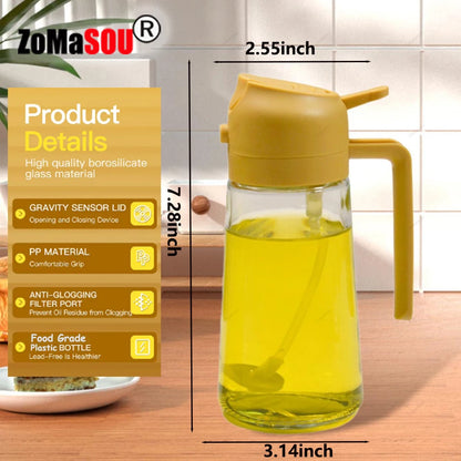 Multi-Use Oil Dispenser Bottle – Spray & Pour Function