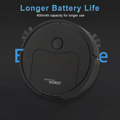 White-Post 3-in-1 Auto Cleaning Robot – Vacuum, Sweep, Mop with Smart Navigation