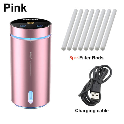 Aluminum Dual Spray Car Humidifier with Essential Oil Diffuser – Air Freshener for Auto & Room
