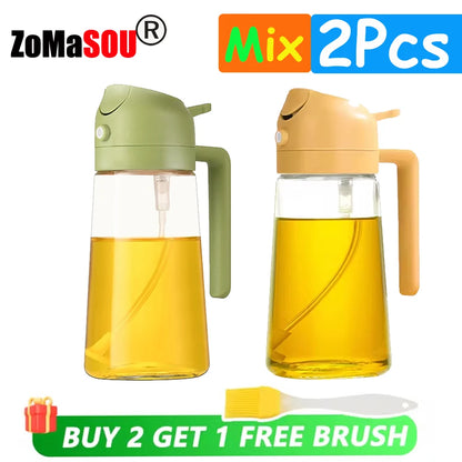 Multi-Use Oil Dispenser Bottle – Spray & Pour Function