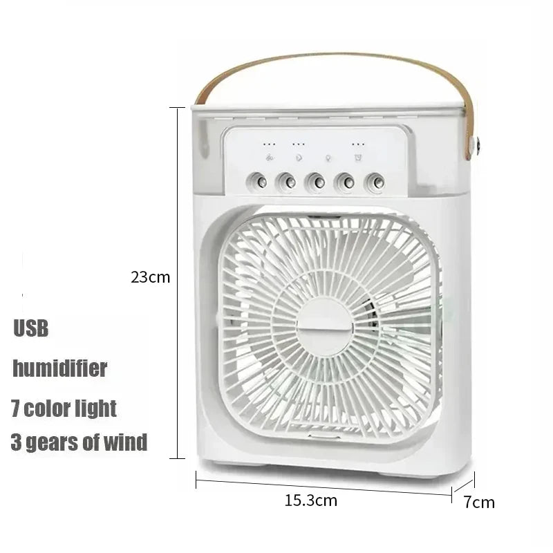 BreezeLite Portable AC – Mini Air Cooler with Humidifier and LED Night Lamp