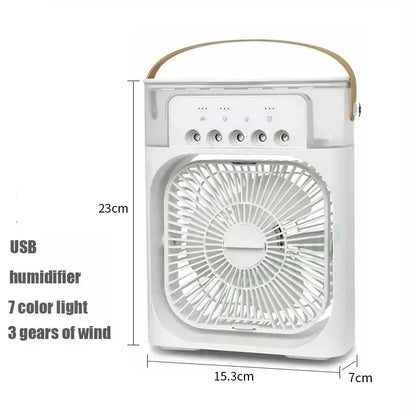 BreezeLite Portable AC – Mini Air Cooler with Humidifier and LED Night Lamp
