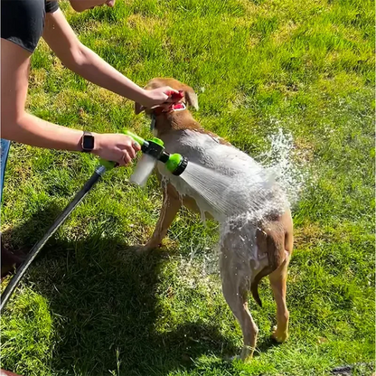 High-Pressure Dog Shower Sprayer with Soap Dispenser & 3 Modes
