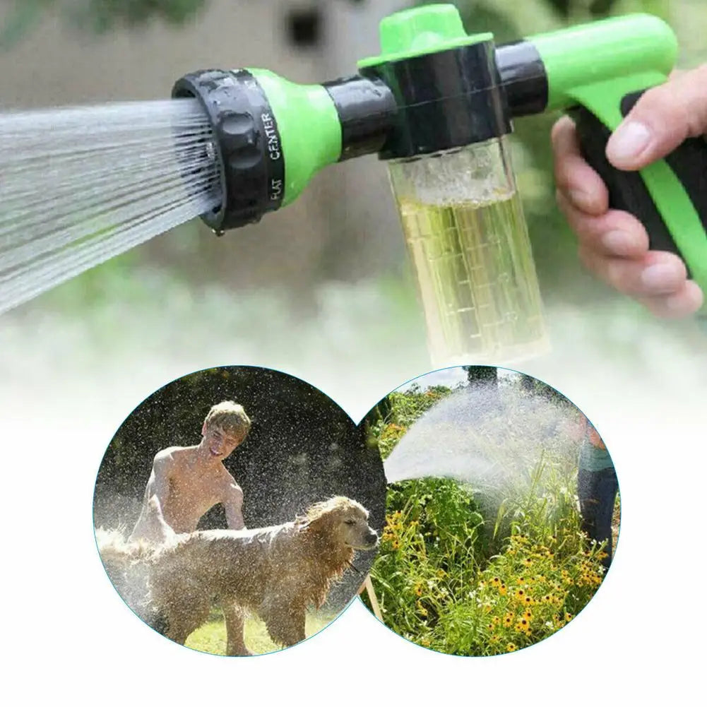 High-Pressure Dog Shower Sprayer with Soap Dispenser & 3 Modes