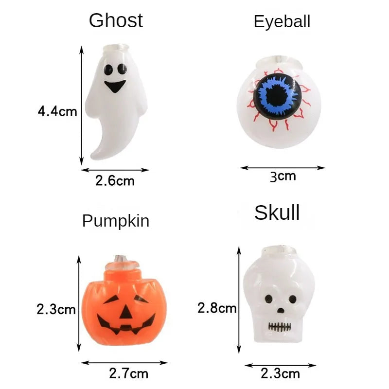 LED Halloween Decoration String – Pumpkin, Skull & Eyeball Lights for Horror Night