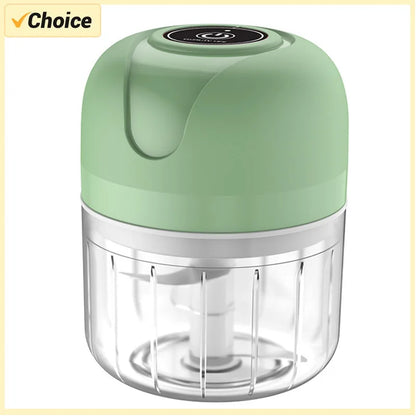 Portable Mini Food Chopper – Electric Garlic Crusher & Meat Grinder (250ml)