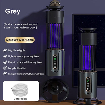 Multifunctional Mosquito Killer Lamp with Fly Trap & Swatter – USB Powered & Portable