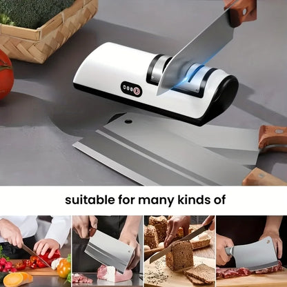 Multifunctional Electric Knife Sharpener – Automatic 4-Gear Sharpening Machine