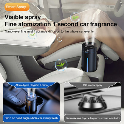Aluminum Dual Spray Car Humidifier with Essential Oil Diffuser – Air Freshener for Auto & Room