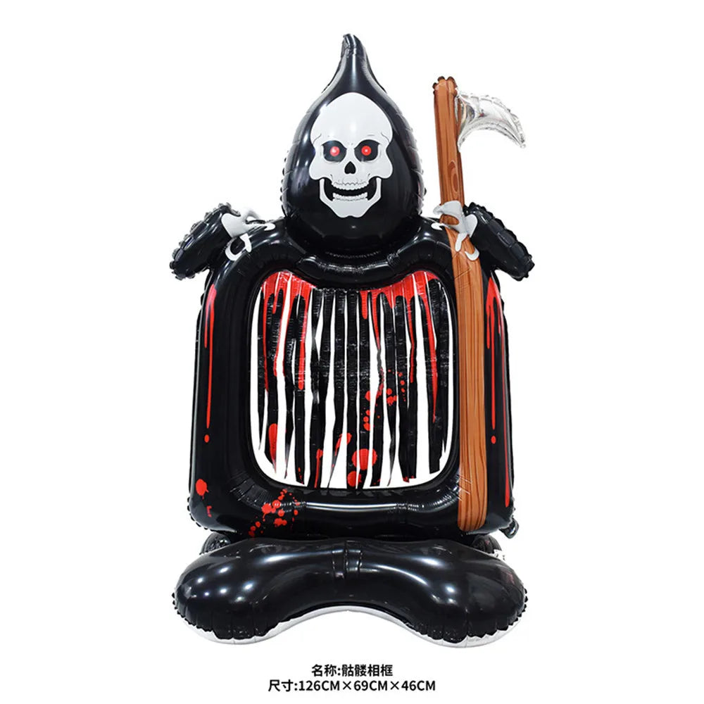 Huge Halloween Skeleton Man Balloon – Spooky Horror Party Decoration 2024