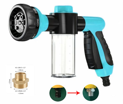 High-Pressure Dog Shower Sprayer with Soap Dispenser & 3 Modes