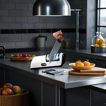 Multifunctional Electric Knife Sharpener – Automatic 4-Gear Sharpening Machine