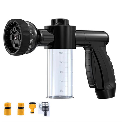 High-Pressure Dog Shower Sprayer with Soap Dispenser & 3 Modes