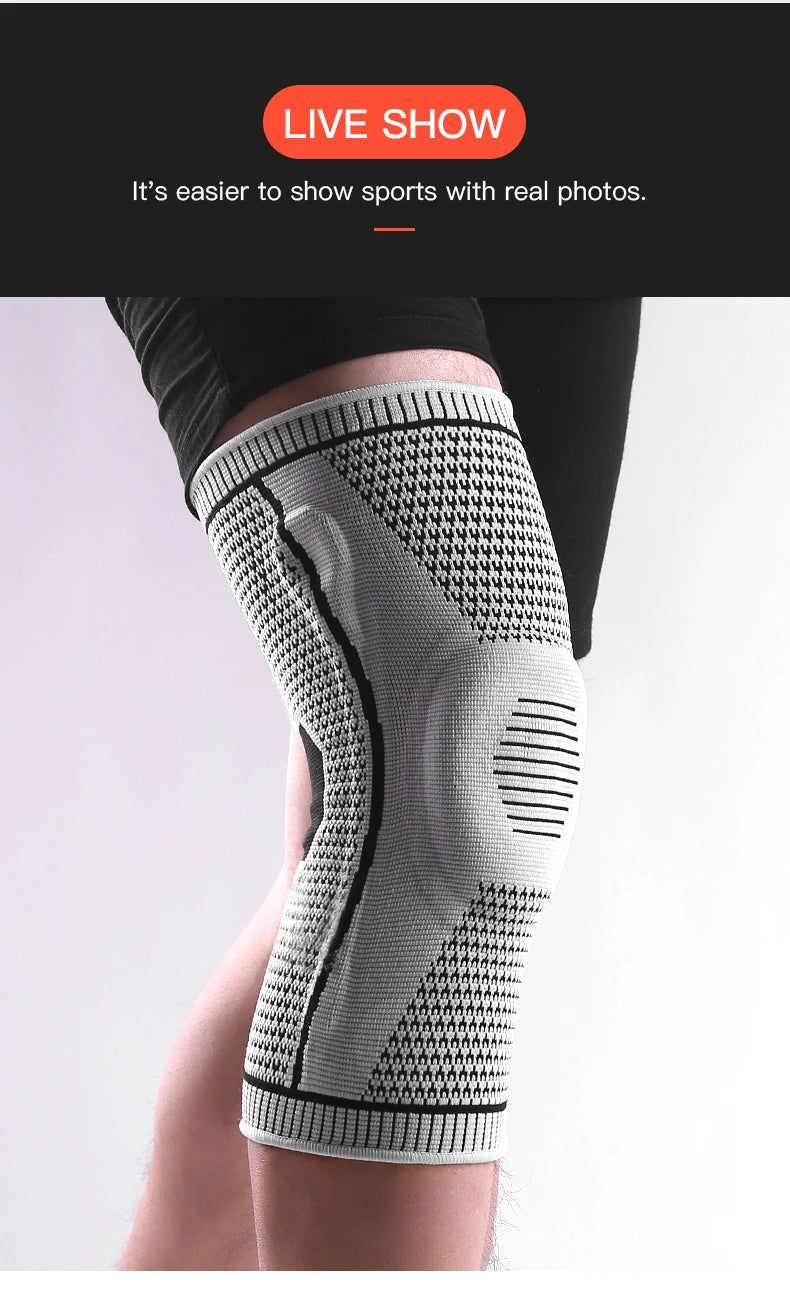 Compression Knee Pad for Running & Basketball – Meniscus & Patella Support