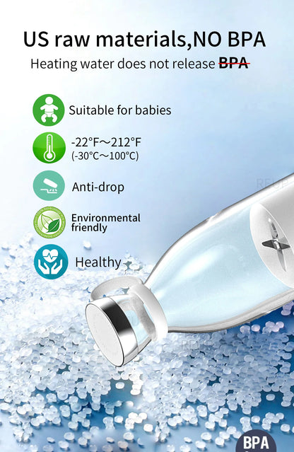 Compact Juice & Smoothie Blender – Portable USB Rechargeable Mixer