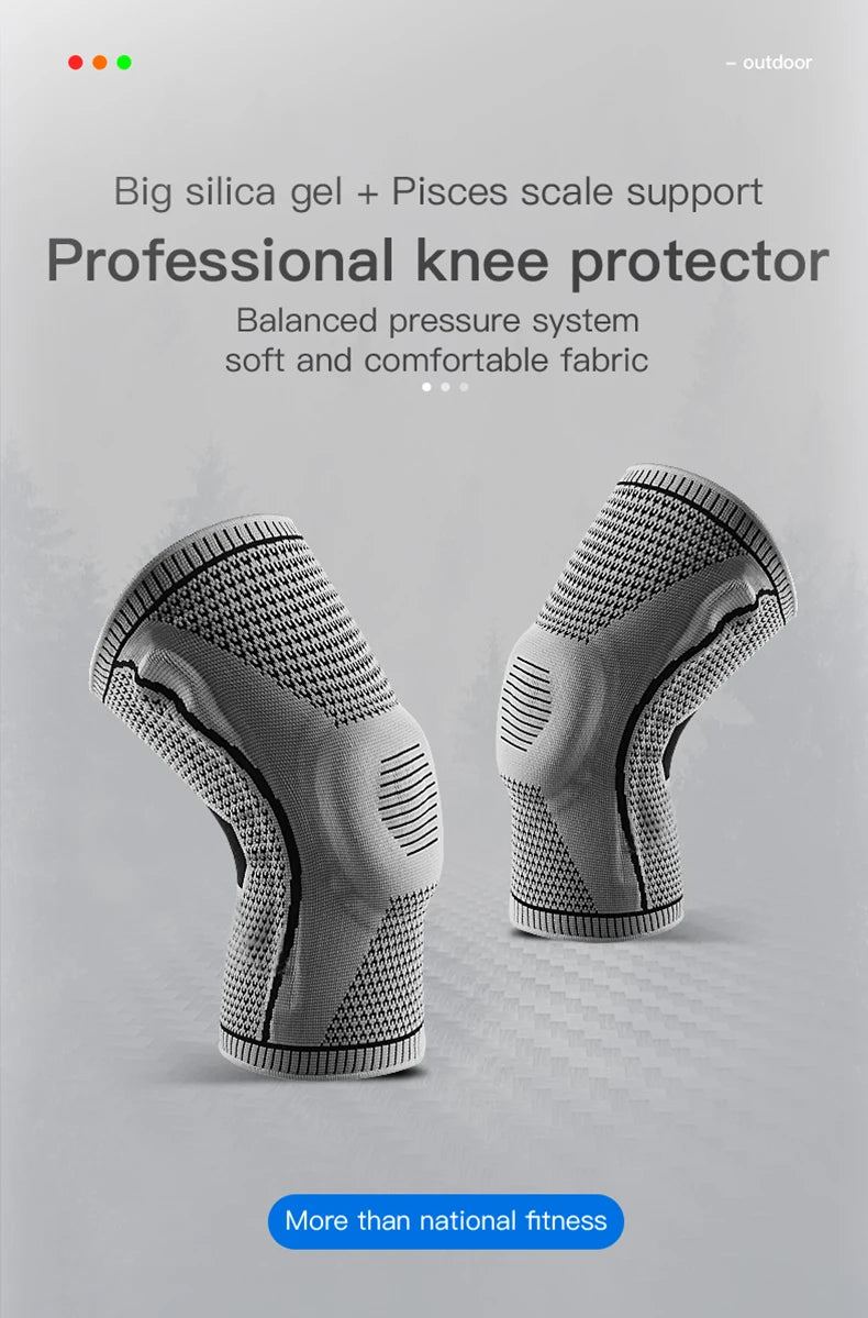 Compression Knee Pad for Running & Basketball – Meniscus & Patella Support