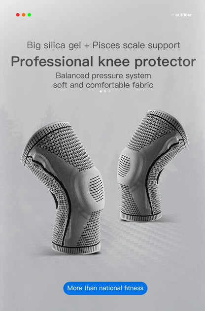 Compression Knee Pad for Running & Basketball – Meniscus & Patella Support