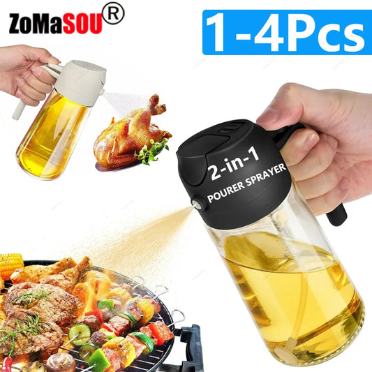 Multi-Use Oil Dispenser Bottle – Spray & Pour Function