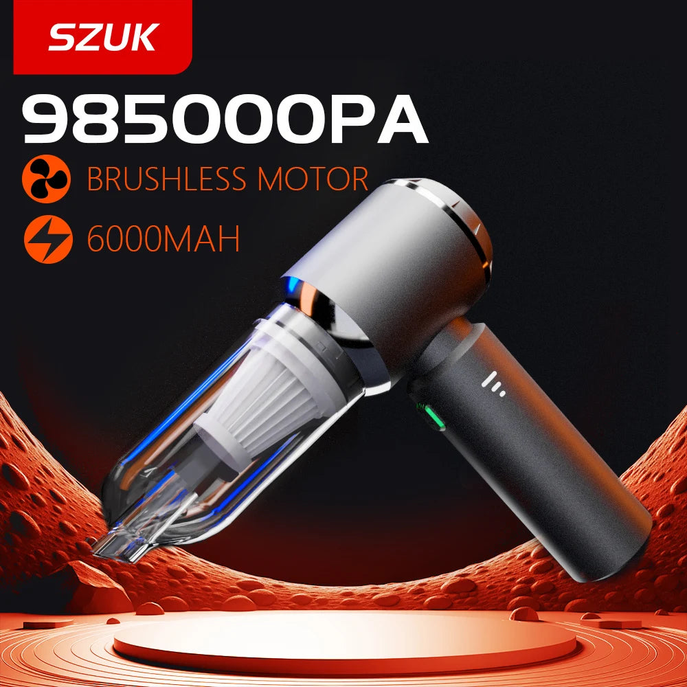 Wireless Mini Car Vacuum – Ultra Strong Suction, Portable & Powerful