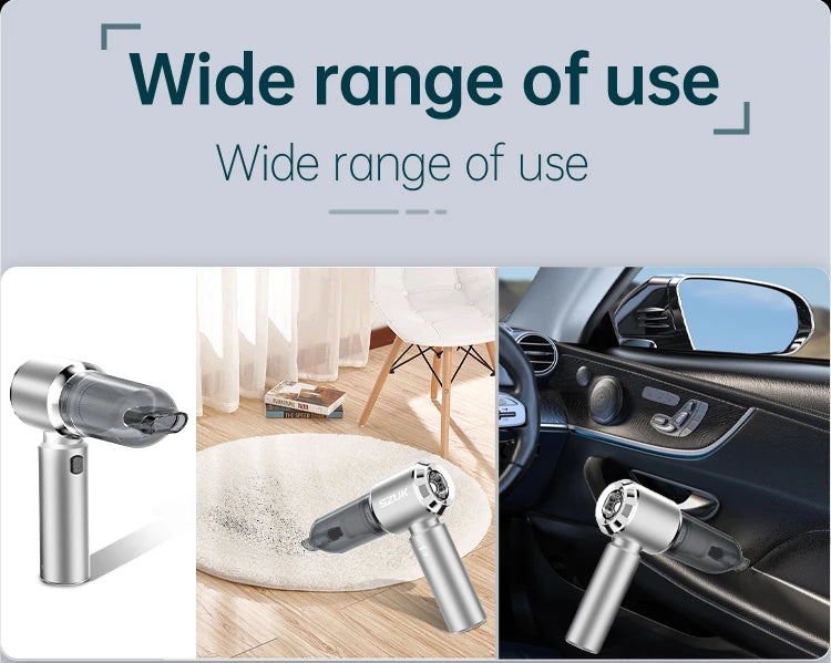 Wireless Mini Car Vacuum – Ultra Strong Suction, Portable & Powerful
