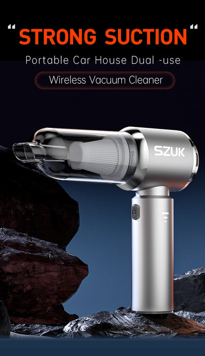 Wireless Mini Car Vacuum – Ultra Strong Suction, Portable & Powerful
