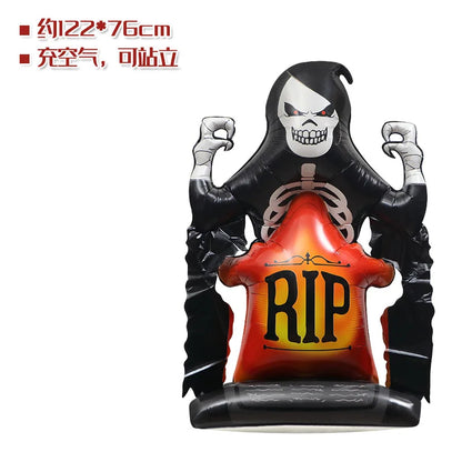 Huge Halloween Skeleton Man Balloon – Spooky Horror Party Decoration 2024