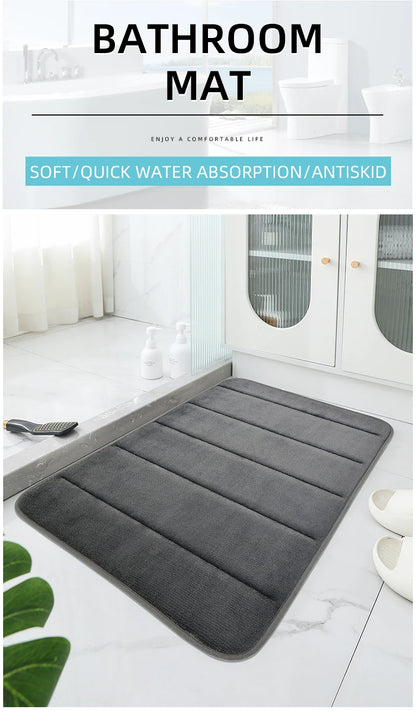 Ultra Soft Bathroom Mat – Quick Water Absorption & Anti-Slip