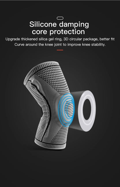 Compression Knee Pad for Running & Basketball – Meniscus & Patella Support