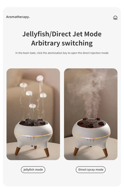 Color-Changing Jellyfish Mist Diffuser with Remote – Quiet Cool Mist Humidifier