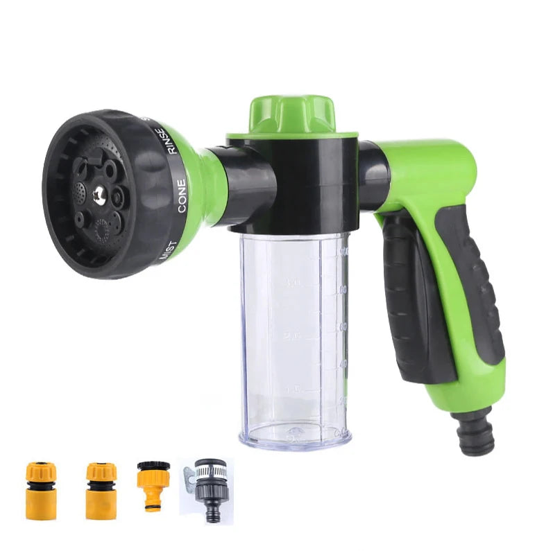 High-Pressure Dog Shower Sprayer with Soap Dispenser & 3 Modes