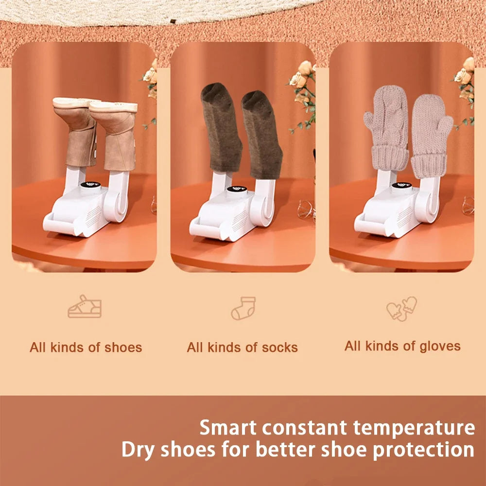 Portable Electric Shoe Dryer & Deodorizer – Smart Heater for Winter Footwear
